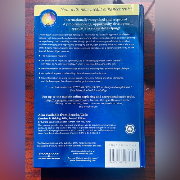 Book: The Skilled Helper, 7th Edition by Egan - Picture 2 of 2